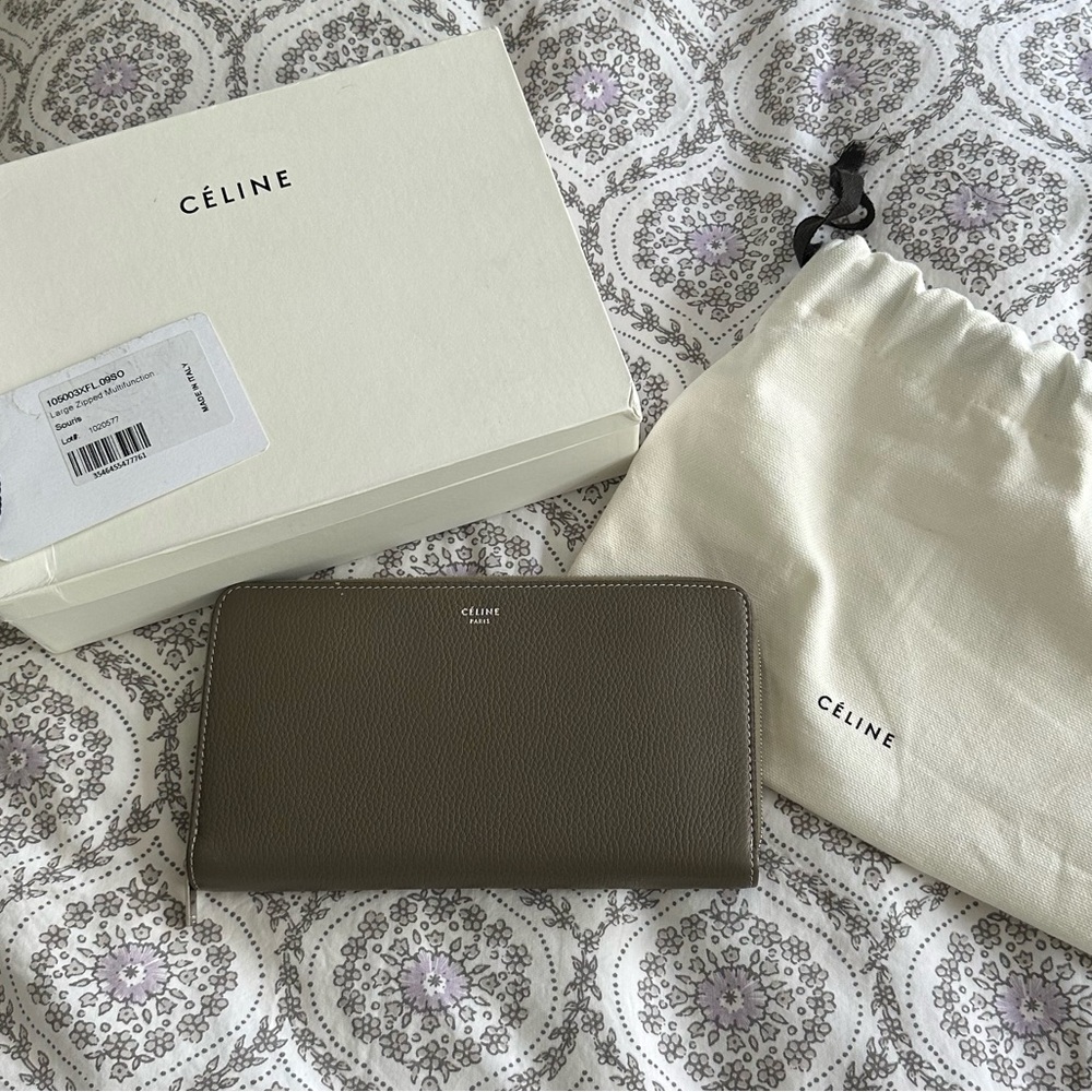 LIKE NEW Celine Large Zip Multifunction SOURIS/YELLOW